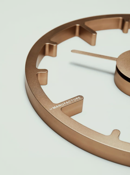 REAL - Wall-mounted aluminium clock by La Manufacture - view 3